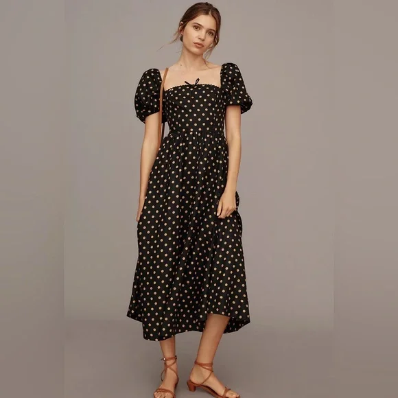 chinese dress ladies Reformation Cherry Marella Linen Dress main image 0